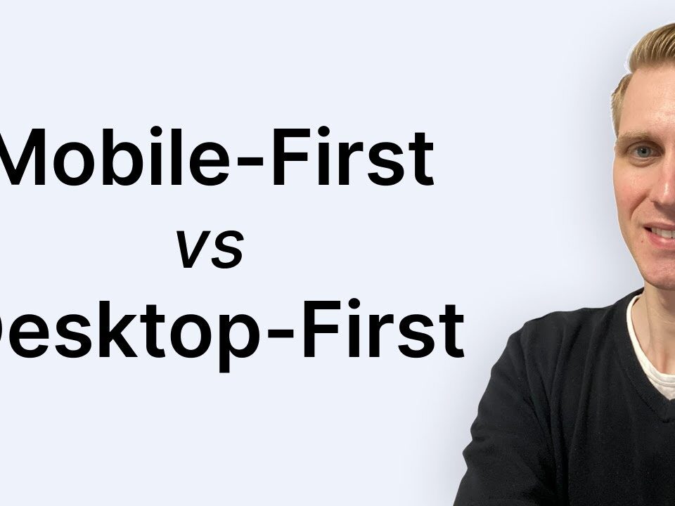 mobile first and responsive web design