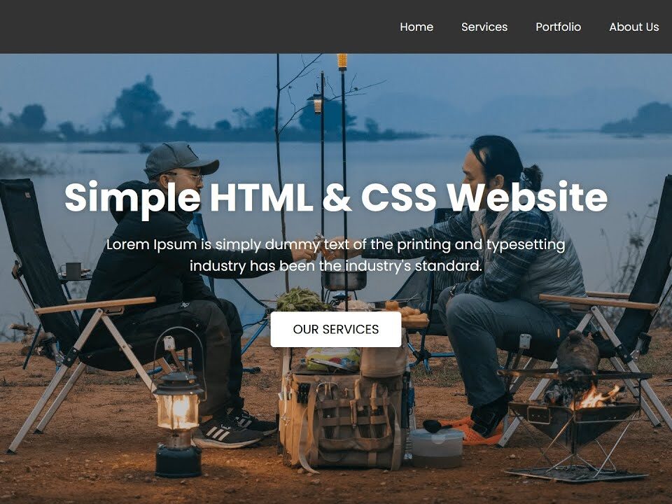 simple responsive page