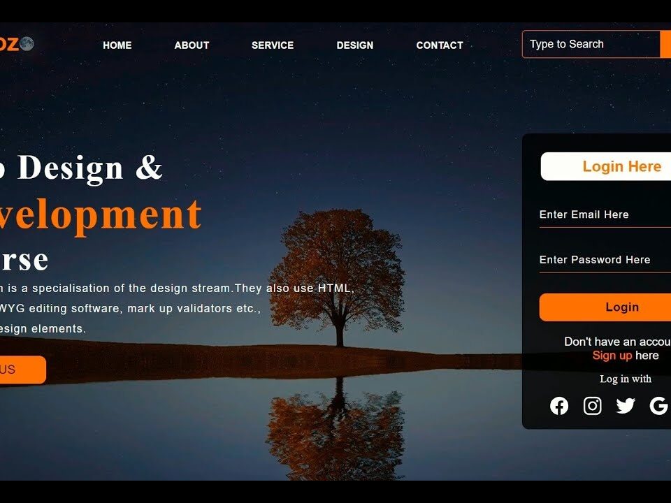 responsive web page