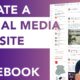 social media website design