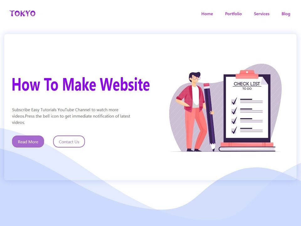 simple responsive page