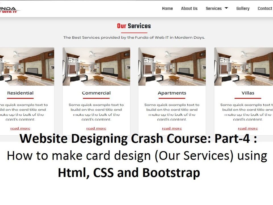 our services website design