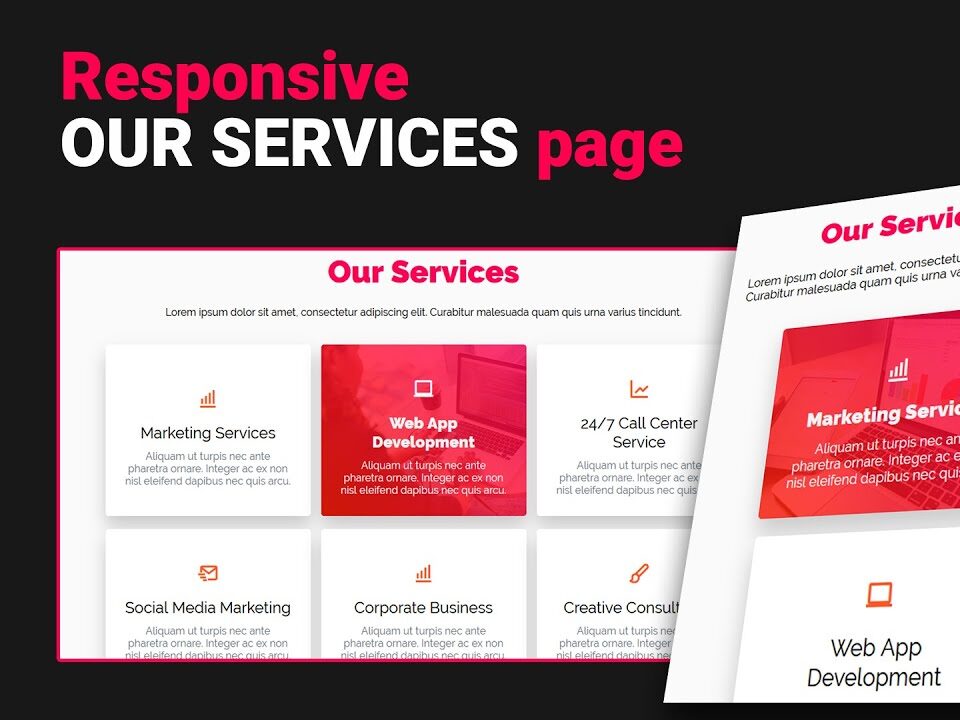 our services page