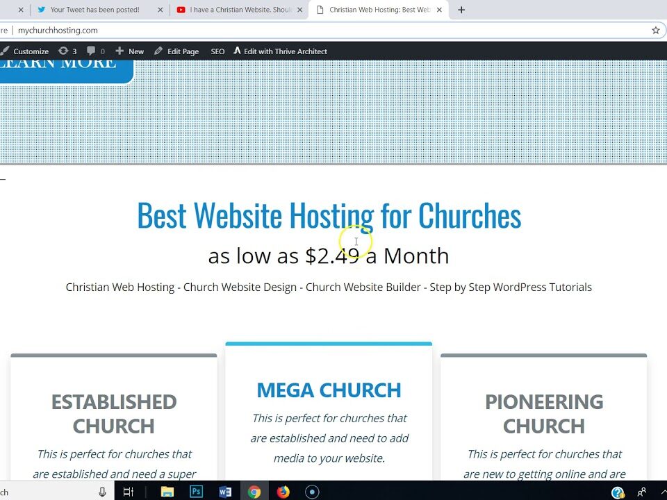 website hosting for churches