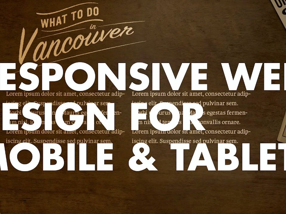 mobile responsive web design