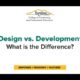 difference between web design and web development