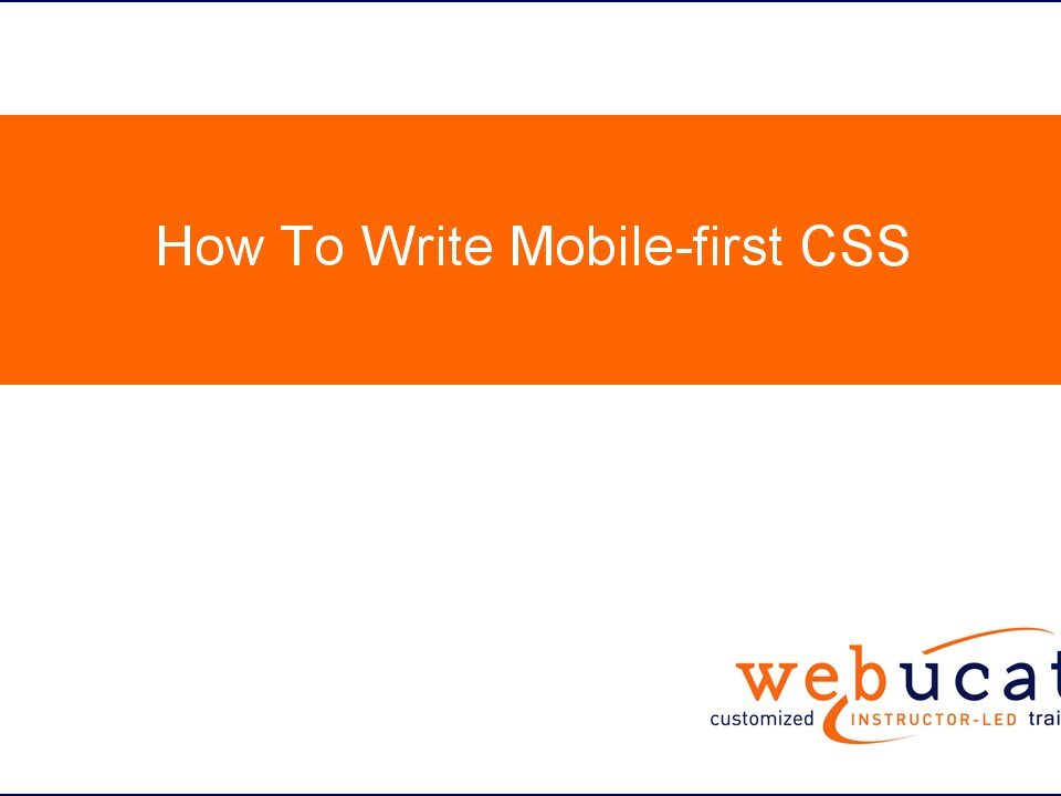 mobile first responsive web design