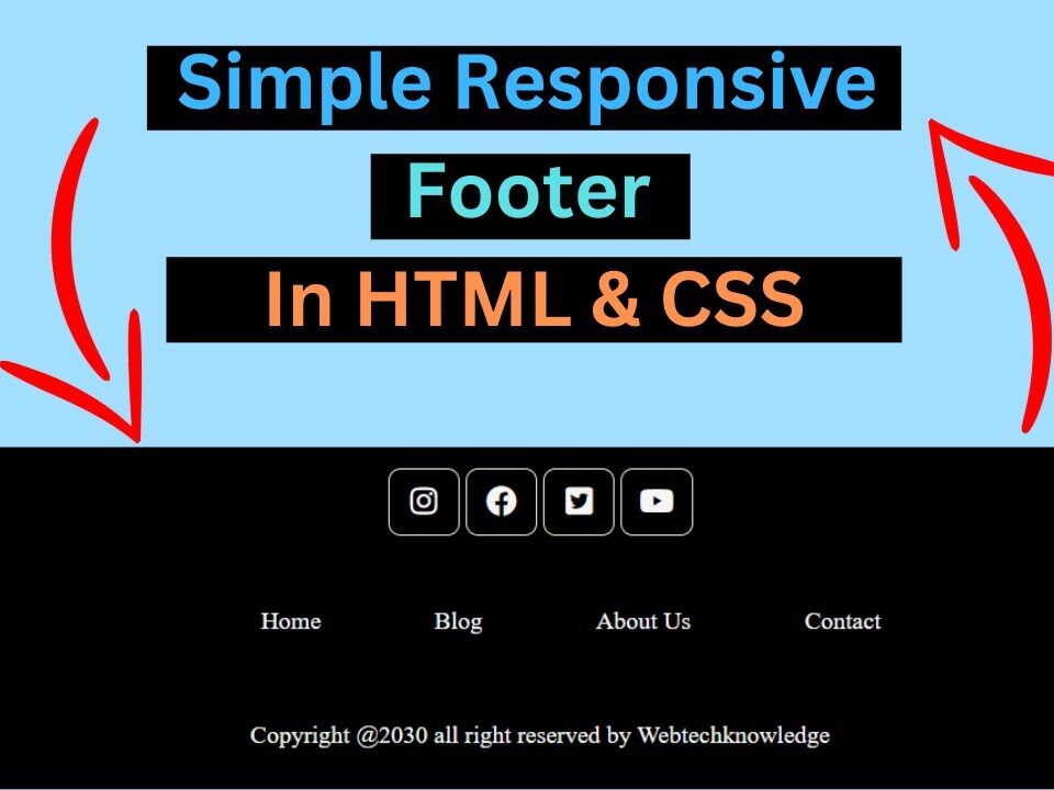 simple responsive page