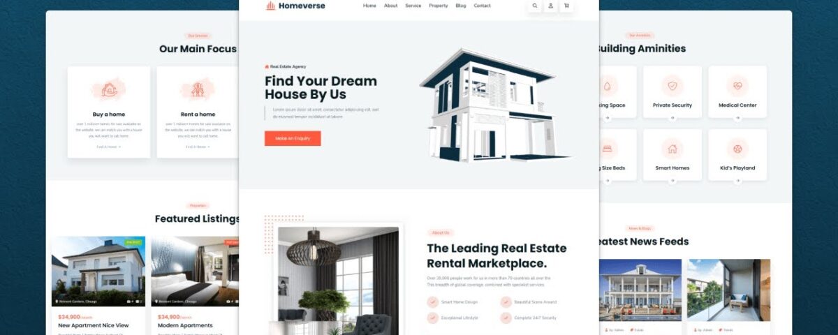 real estate website development