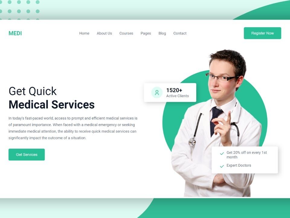 healthcare website development