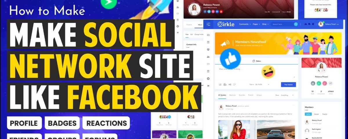 social media website design