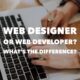 web design web development difference