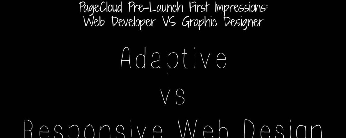 responsive web design and adaptive web design