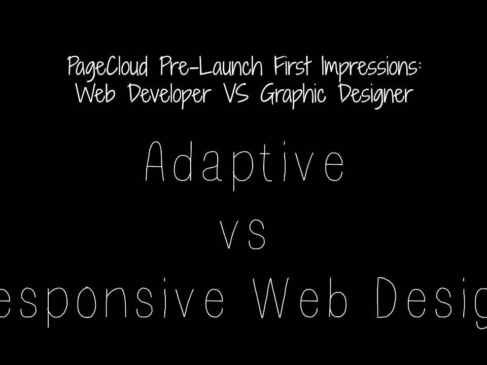 responsive web design and adaptive web design