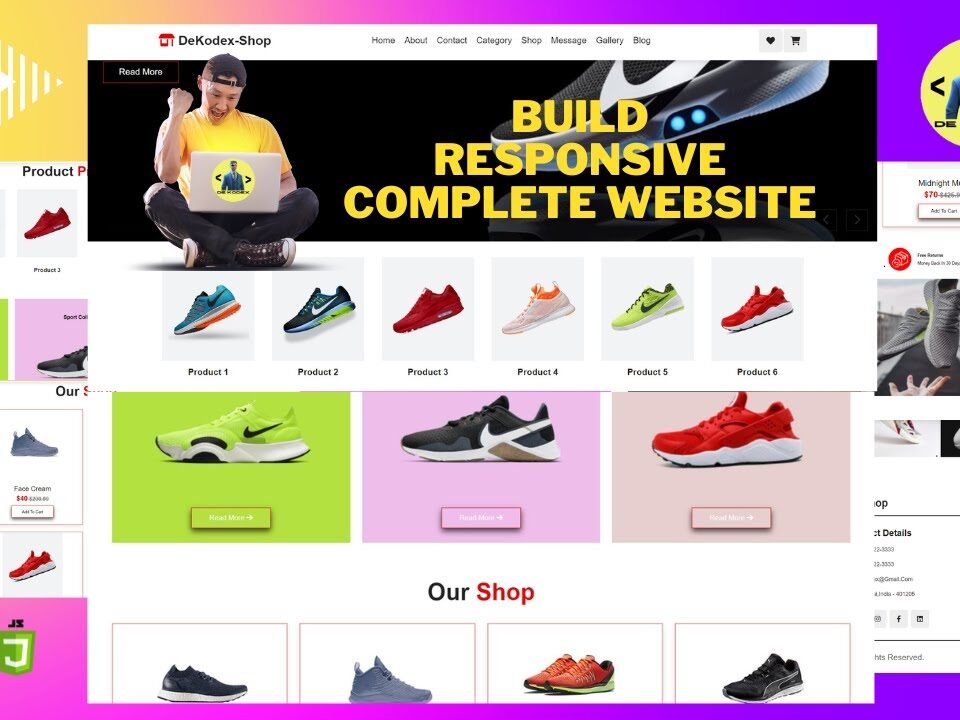 responsive ecommerce website