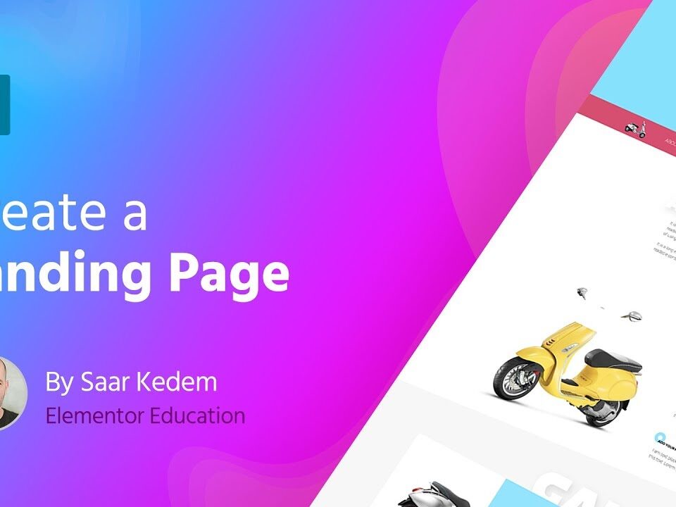 website development landing page