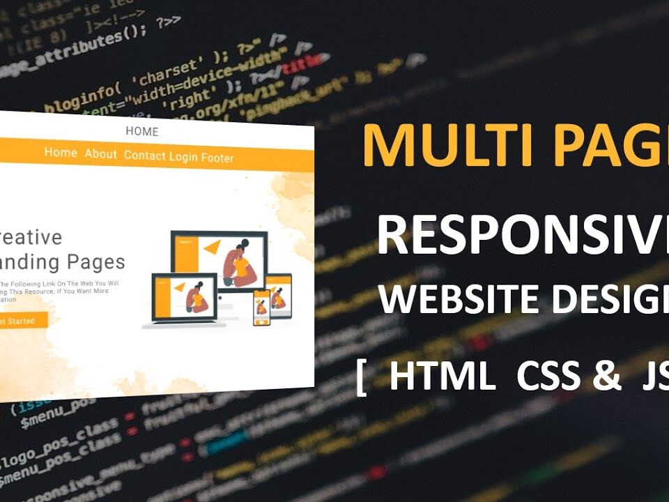 simple responsive web page