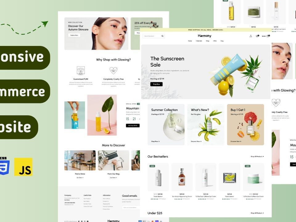 responsive ecommerce website