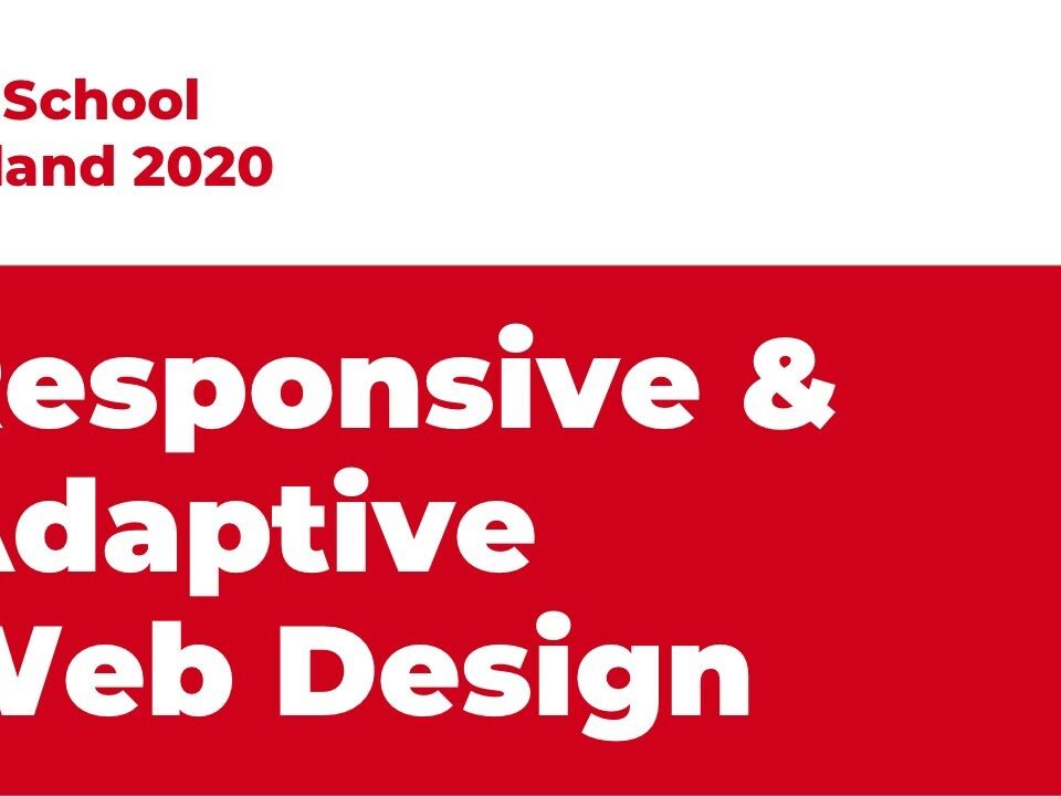 responsive adaptive web design