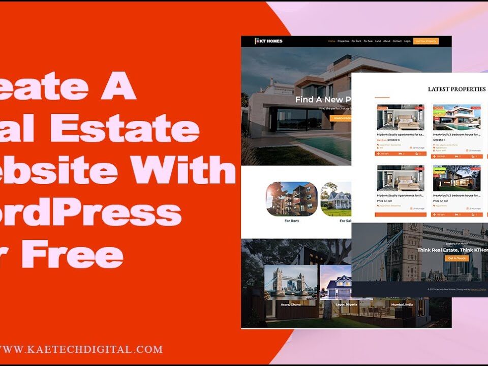 real estate website development