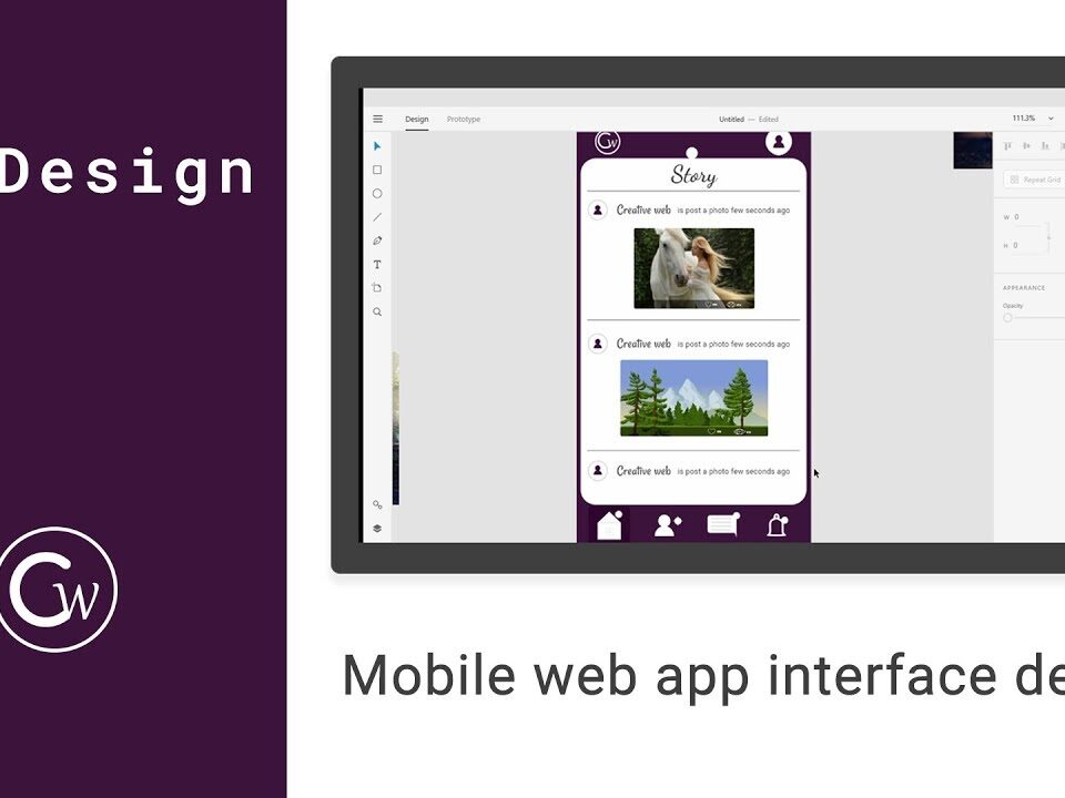 mobile web layout